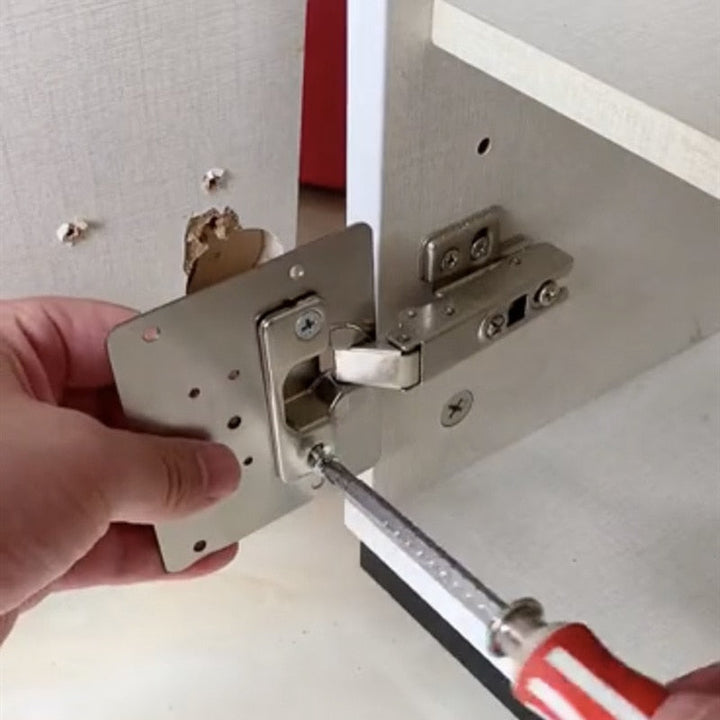 Lisslune | Hinge Repair Plate for Cabinets (2-Pack)