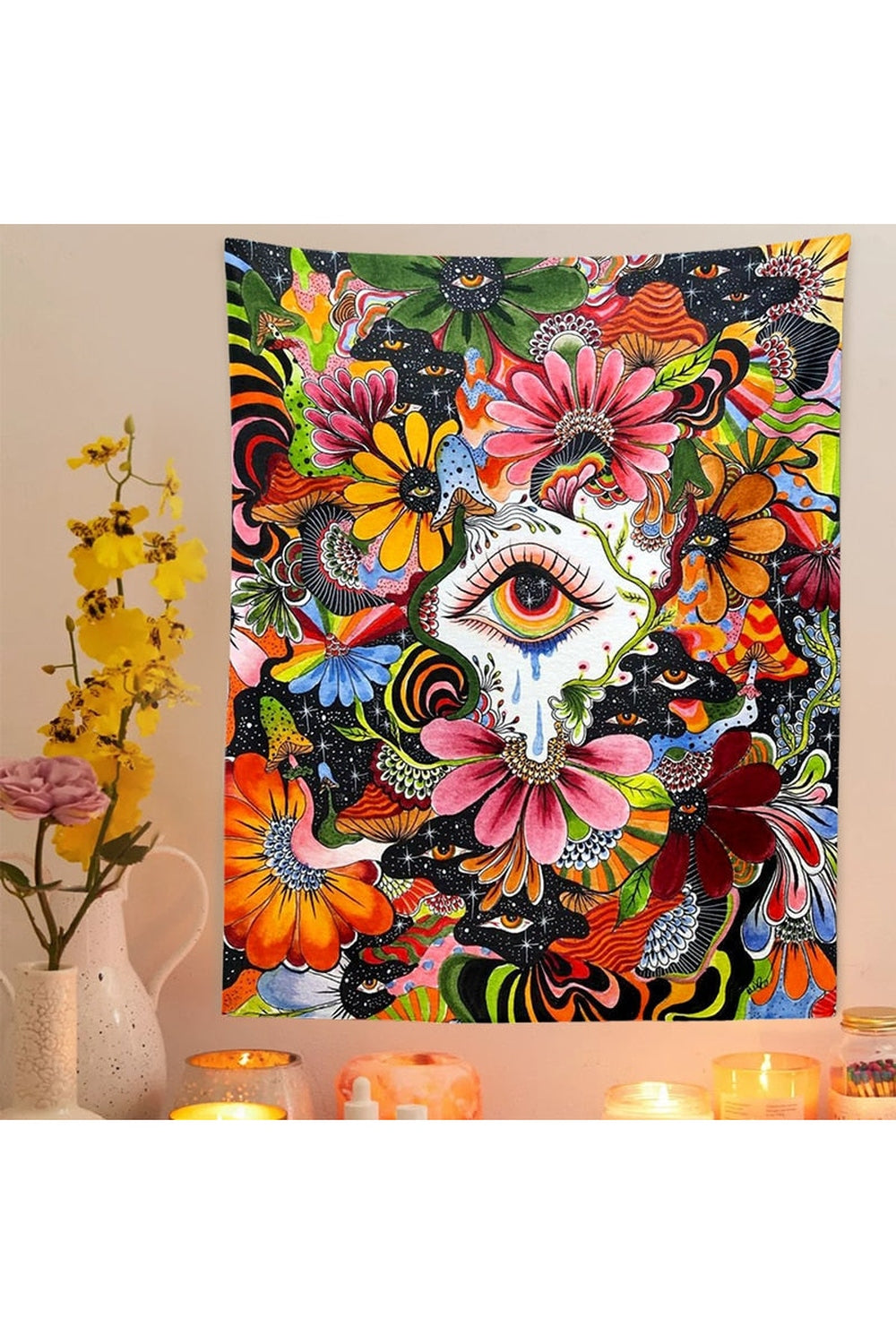Lisslune | in Wonderland Psychedelic Tapestry