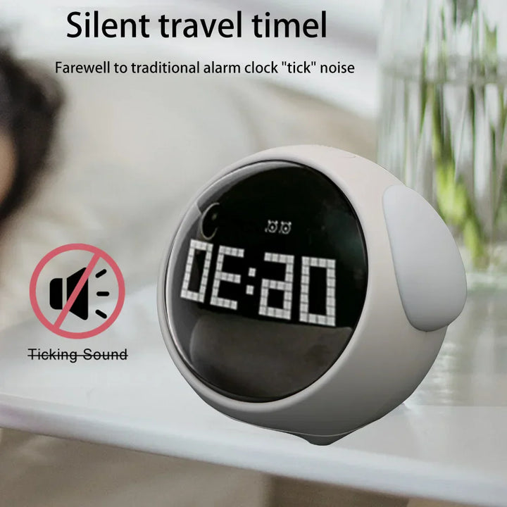 Lisslune | Cute Expression Night Light Alarm Clock