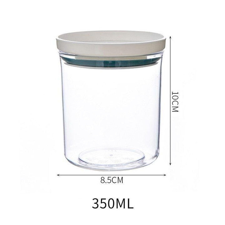 Lisslune | Airtight Crystal Clear Storage Jar for Kitchen Organization