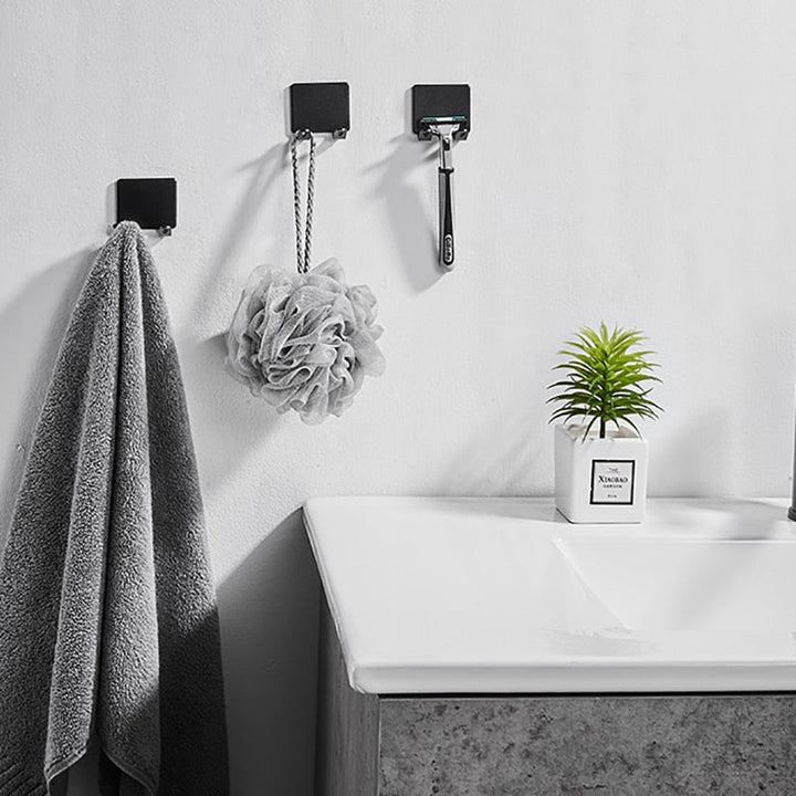 Lisslune | Punch-free Razor Holder Storage Hook (1/2/3 Pieces) - Wall Mounted Men's Razor Shelf for the Bathroom