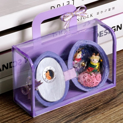 Lisslune | Handmade Wooden Miniature Walnut Dollhouse