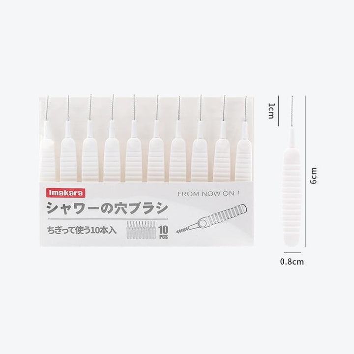 Lisslune | Faucet and Shower Head Hole Cleaning Brush (10 pieces)