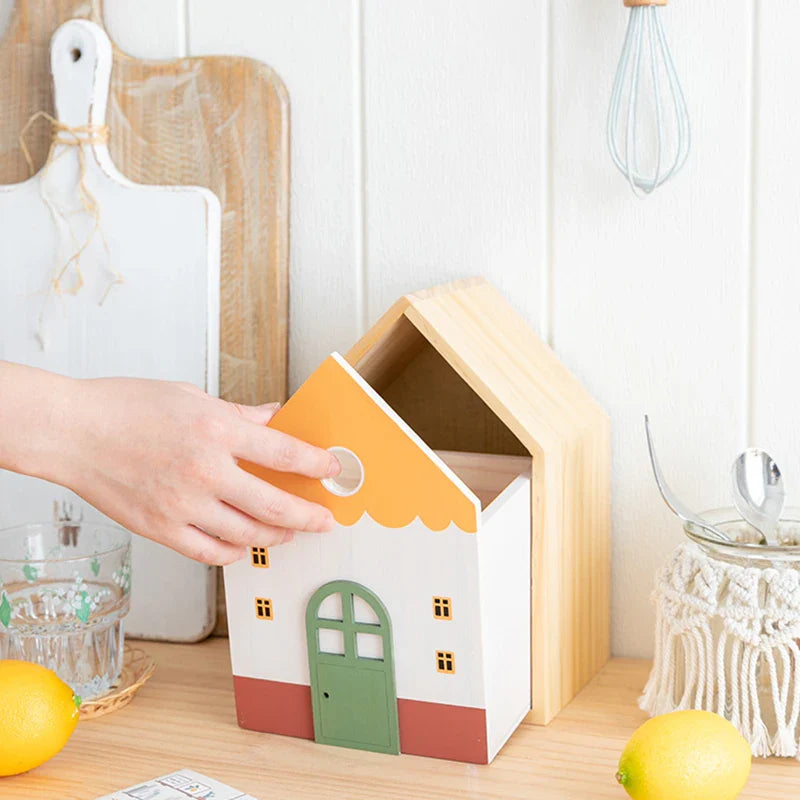 Rynx | Wood storage box Nordic Sweet House desk drawer organizer make-up items case stationery organization home office dorm table decoration