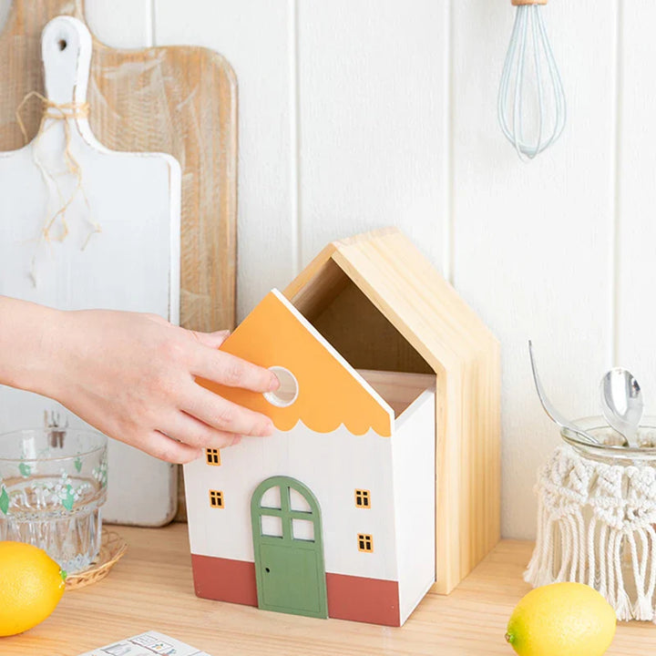 Rynx | Wood storage box Nordic Sweet House desk drawer organizer make-up items case stationery organization home office dorm table decoration
