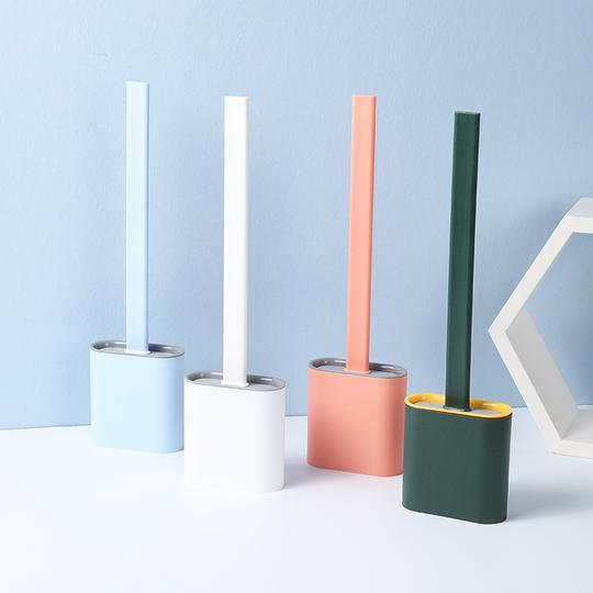 Lisslune | Revolutionary Silicone Flex Toilet Brush with Holder