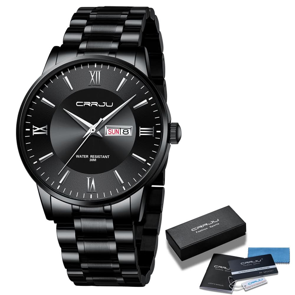 Lisslune | Men’s Stainless Steel Waterproof Sport Quartz Watch