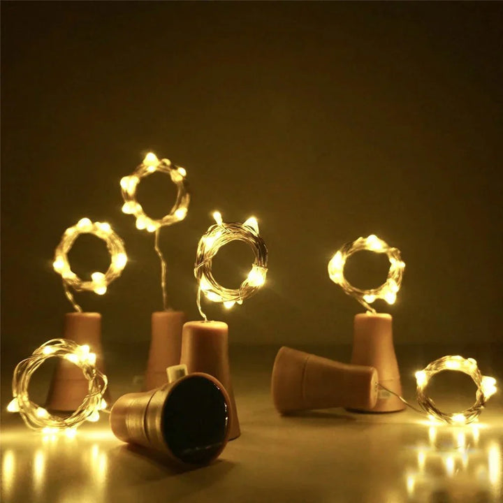 Lisslune | Solar-Powered Bottle Cork String Lights