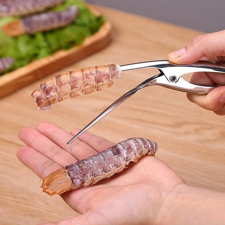 Lisslune | 2Pcs Stainless Steel Shrimp Peeler Set