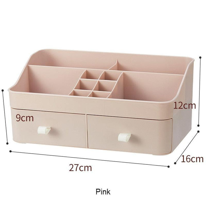 Lisslune | Elegant Cosmetic Organizer with Adjustable Dividers for an Organized Makeup Space