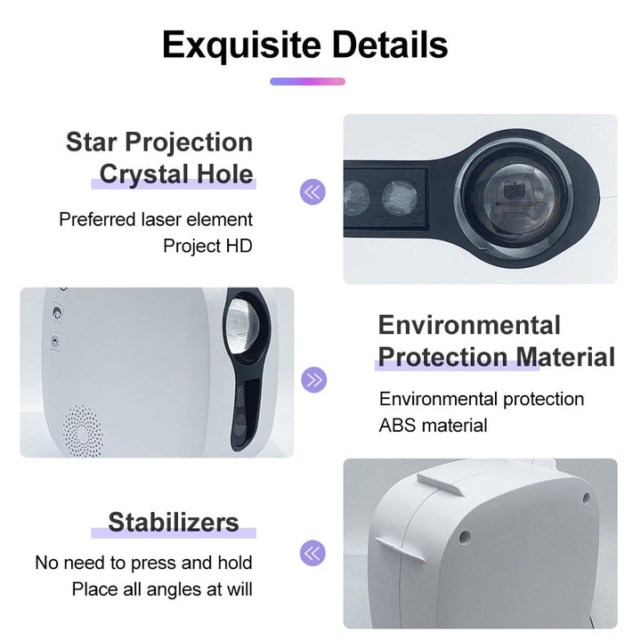 Lisslune | Galaxy Glow Rotating Starry Sky Projector