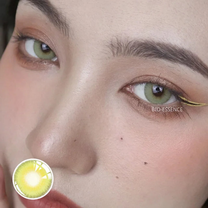 Rynx | 1 Pair Colored Contact Lenses Natural Eyes Contact Brown Lenses Blue Lenses Cat Eye Lenses Monet Gray Eye Lens Annual Sale