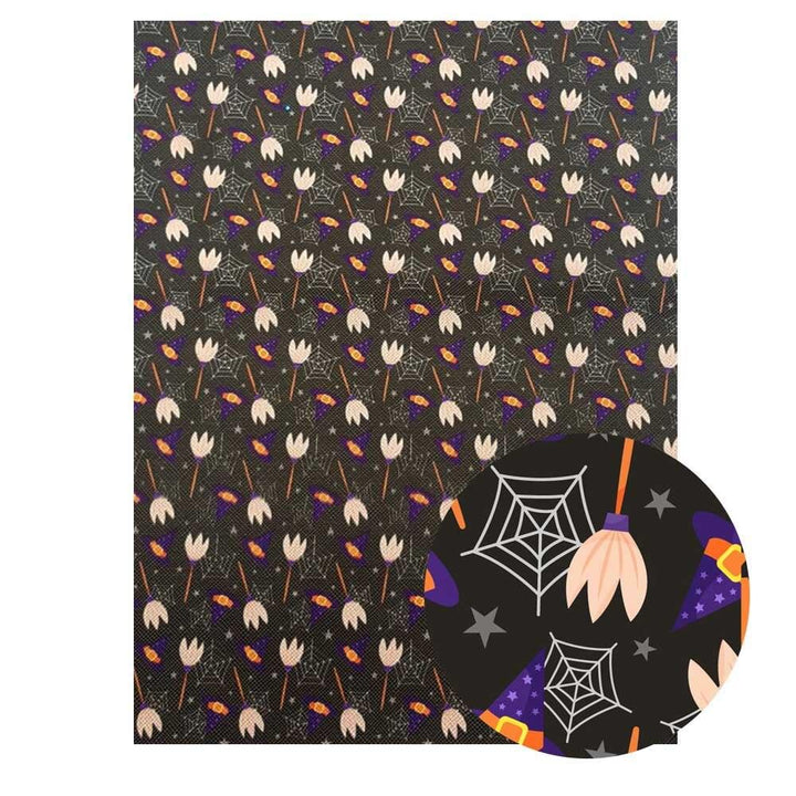 Lisslune | Halloween Themed PU Leather Craft Sheets - Essential for Spooky DIY Projects 🎃