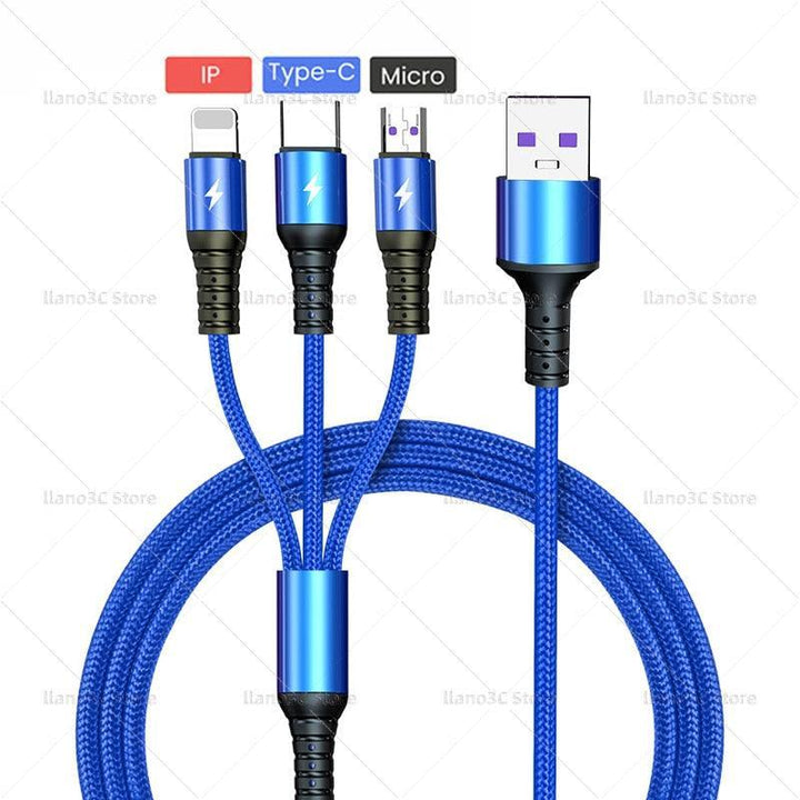 Lisslune | All-in-one Fast Charging Cable for Huawei, iPhone, and Samsung - The Ultimate Solution for Power