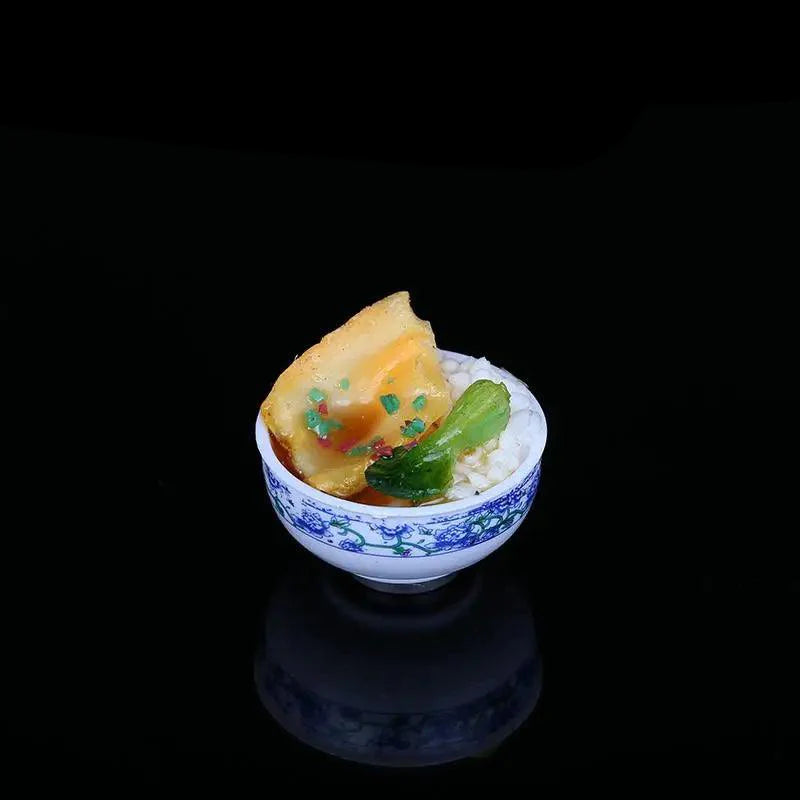 Lisslune | Enchanting Mini Chinese Cuisine Bowl Playset - Cute Decorative Items for Children and Home