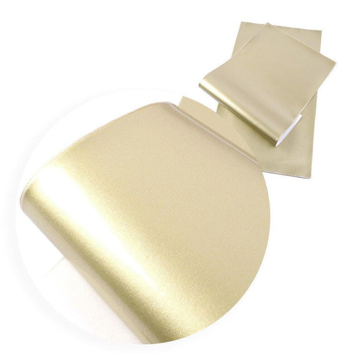 Lisslune | Lustrous Pearl PU Leather Sheets for elegant DIY projects