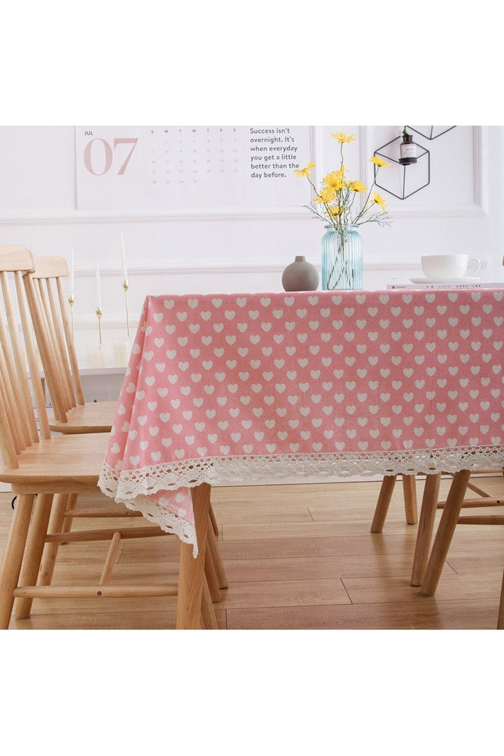 Lisslune | Heart Pattern Tablecloth