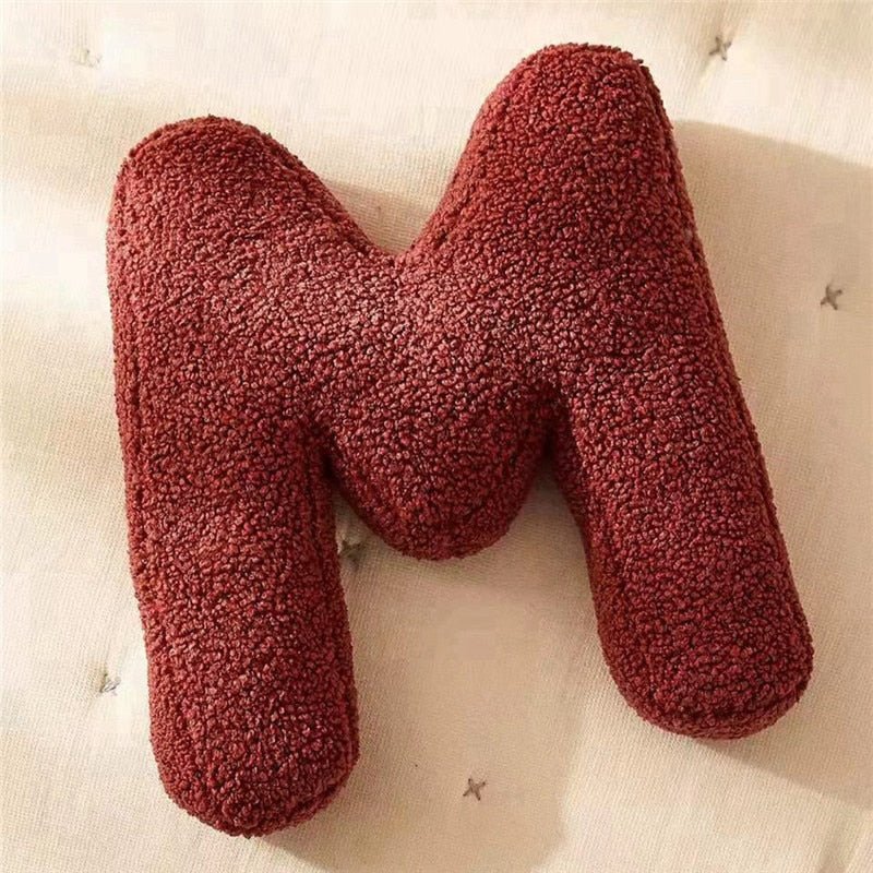 Lisslune | PlushLetter Pillow - Soft Letter Pillow for Bedroom and Children's Room