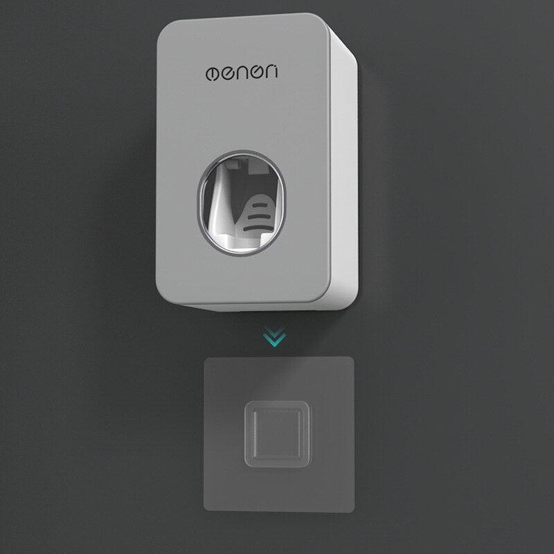 Lisslune | Smart Oral Care Duo: Automatic Toothpaste Dispenser and Wall-Mounted Toothbrush Holder Set