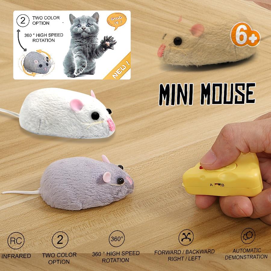 Lisslune | Wireless Cat Toy Mini Mouse incl. Remote Control