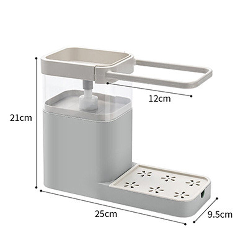 Lisslune | Kitchen Cloth Hanger Soap Dispenser