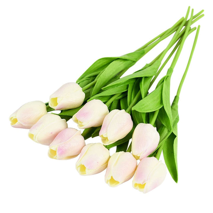 Lisslune | Artificial Flower Bouquet with Tulips, Decoration (10 Pieces)