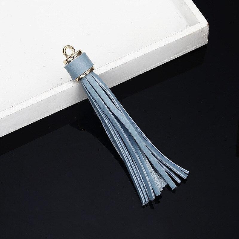 Lisslune | Vibrant 5-piece Synthetic Leather Tassel Fringe Set for Creative Jewelry and Craft Projects