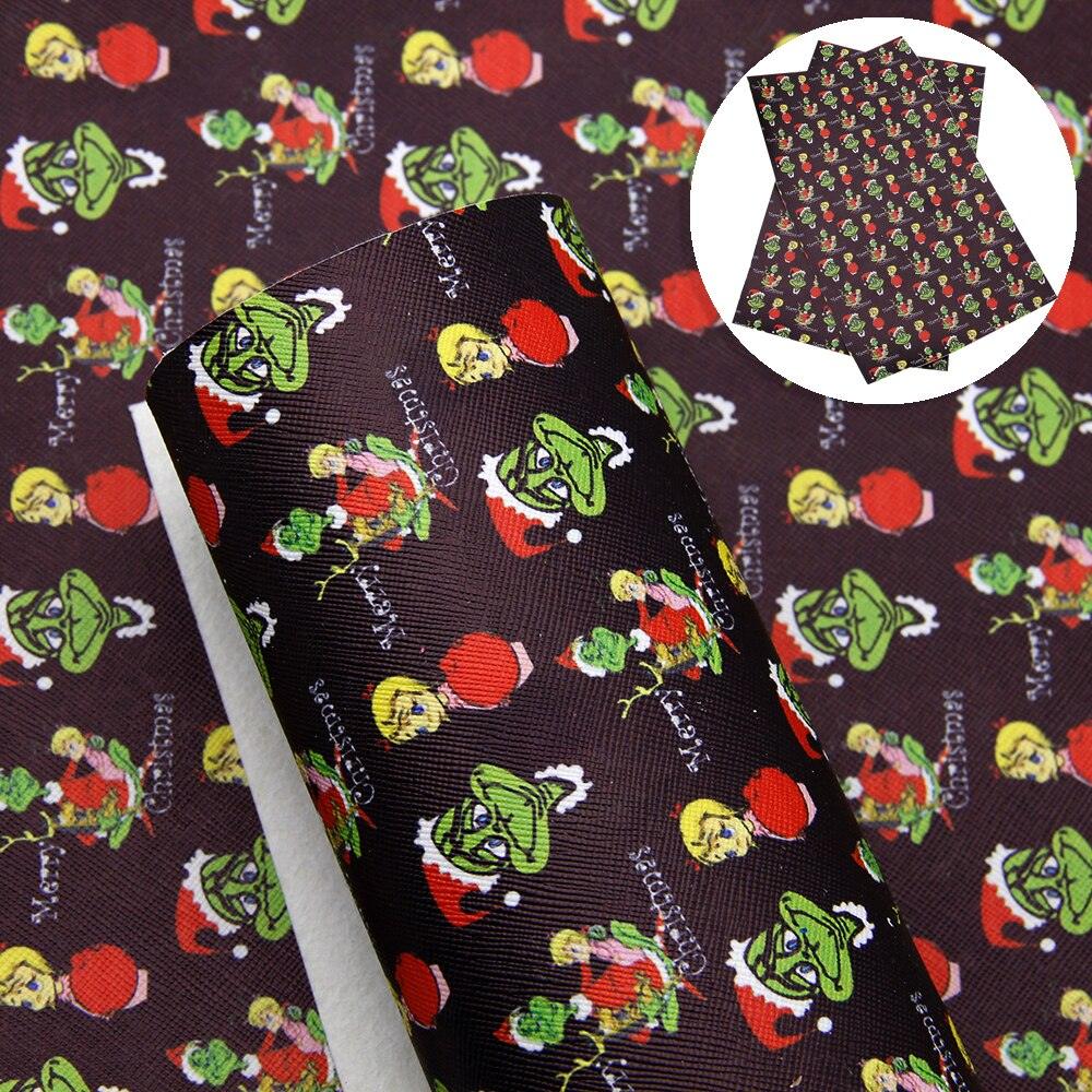 Lisslune | Crimson Holiday Synthetic Leather Craft Set - DIY Festive Fabric Set