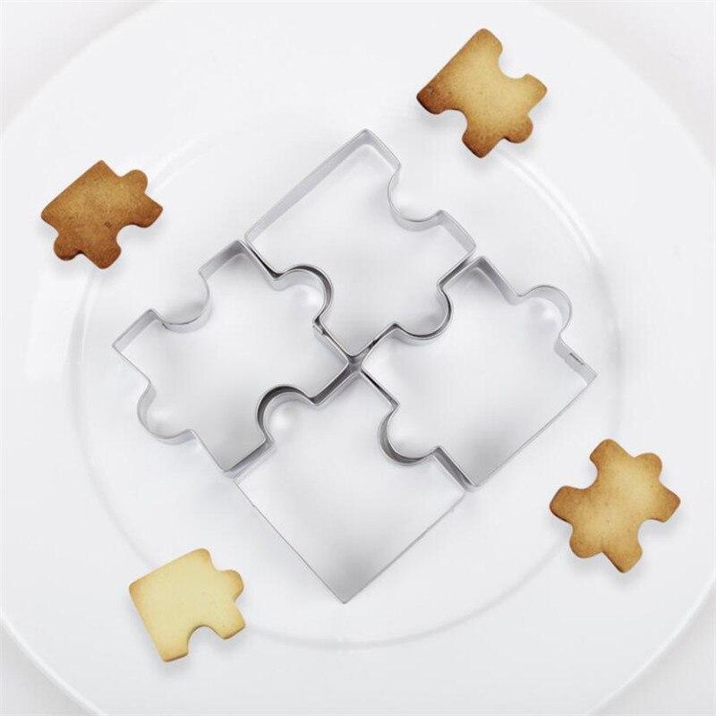 Lisslune | Puzzle Piece Cookie Cutter 4-piece Set