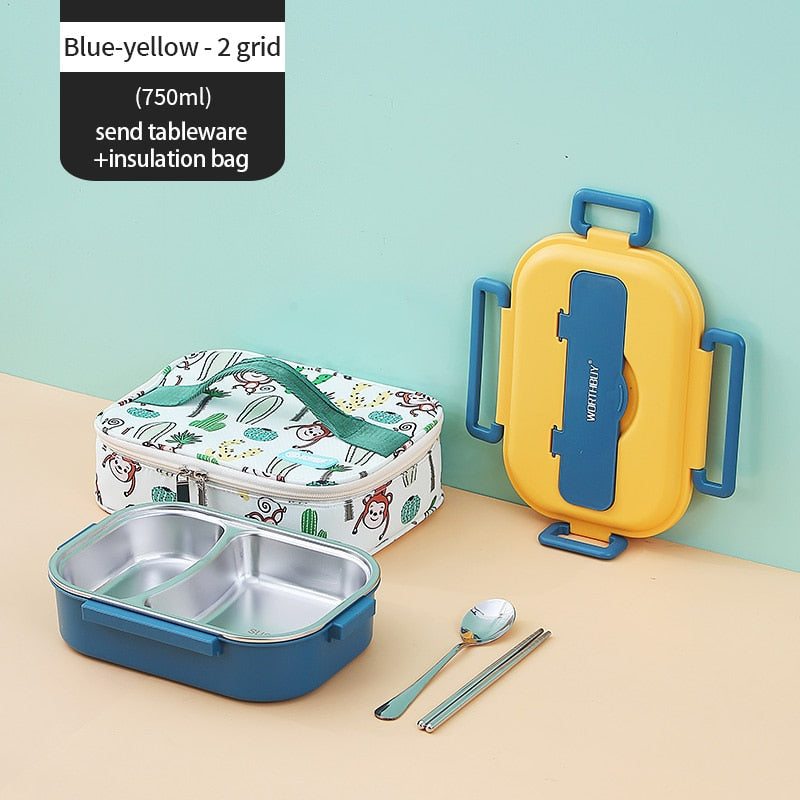 Lisslune | Stainless Steel Multiple Compartment Children's Lunchbox