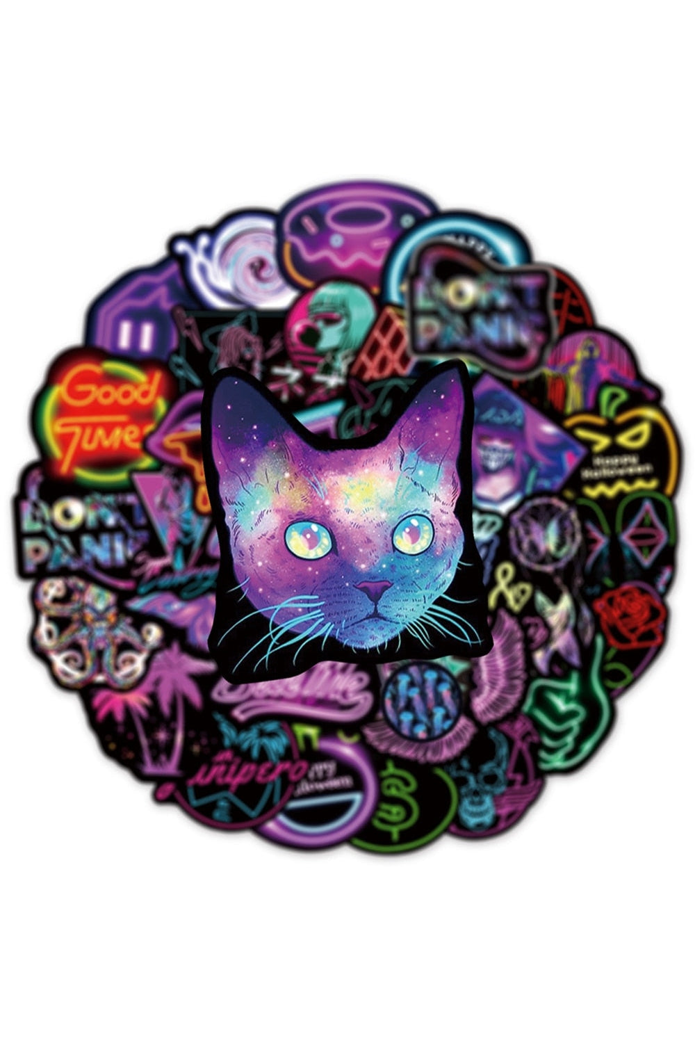 Lisslune | Neon Scrapbooking Sticker