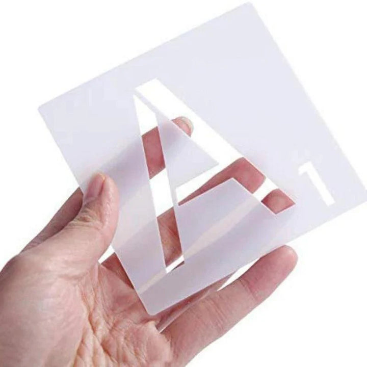 Lisslune | 26-piece versatile alphabet stencil set for creative crafting projects and home decor