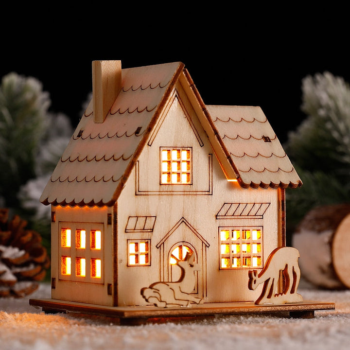 Lisslune | DIY Wooden Hanging House Decor Glowing Lamp