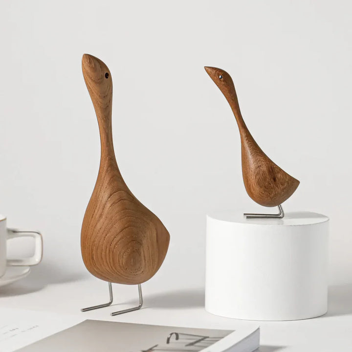 Lisslune | Nordic Wood Goose Figures