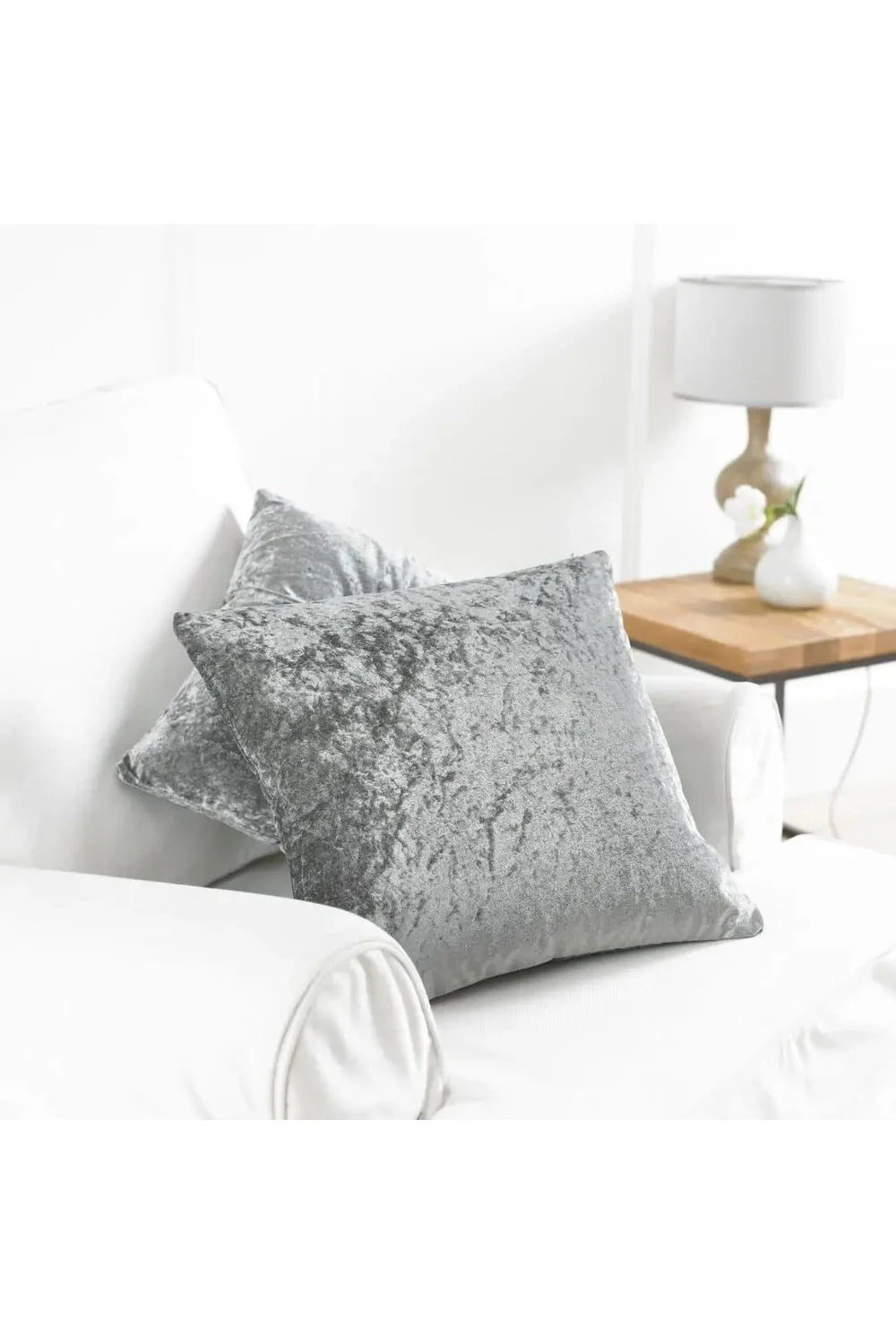 Lisslune | gray velvet cushion cover