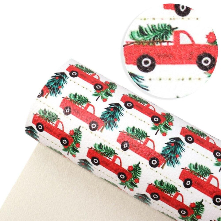 Lisslune | Christmas Blossom Synthetic Leather Craft Sheets - Create Your Holiday Magic!