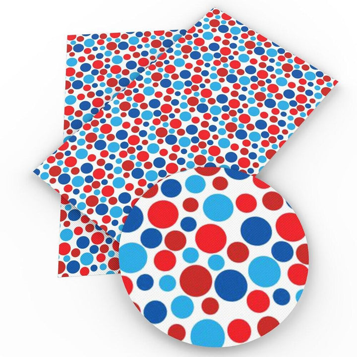 Lisslune | Patriotic Synthetic Leather Craft Material - 20*33cm