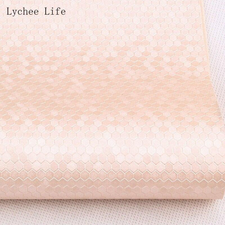 Lisslune | Transform your sewing projects with luxurious honeycomb PVC leather fabric