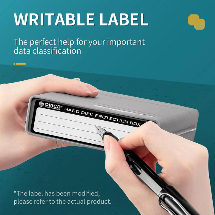 Lisslune | Drive Guardian 5-Pack Hard Drive Protection and Organization Set with Custom Labels