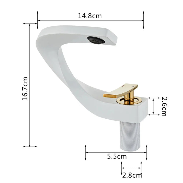 Lisslune | Nordic Arch Artistic Deck Mounted Faucet
