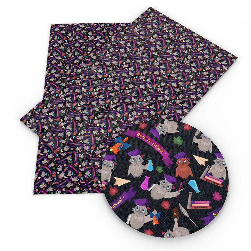 Lisslune | Dinosaur Dreams Synthetic Leather Fabric for Creative Projects