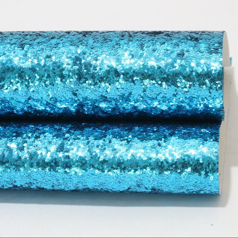 Lisslune | Sparkling Chunky Glitter Synthetic Leather Sheet - Ideal for creative DIY projects