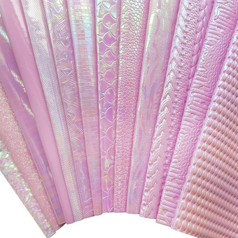Lisslune | Sparkling Pink Holographic Vinyl Fabric Collection - Perfect for DIY Creations