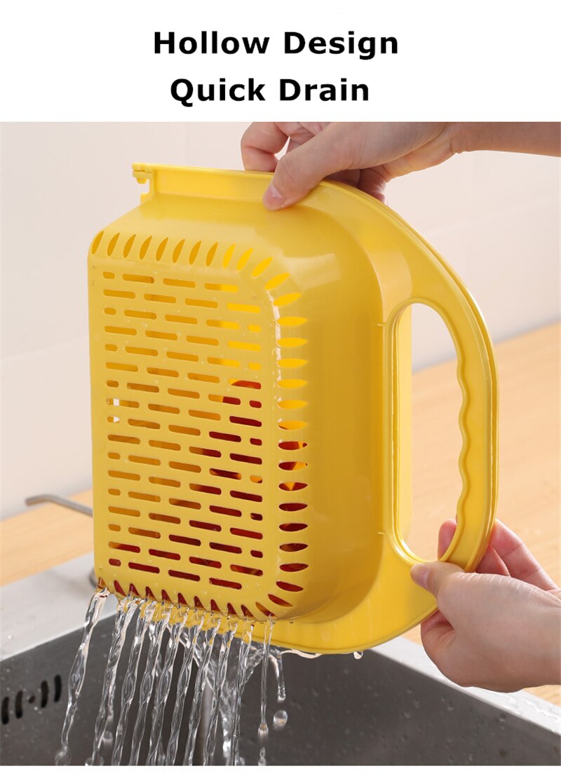Lisslune | Collapsible Fruit Vegetable Drain Basket