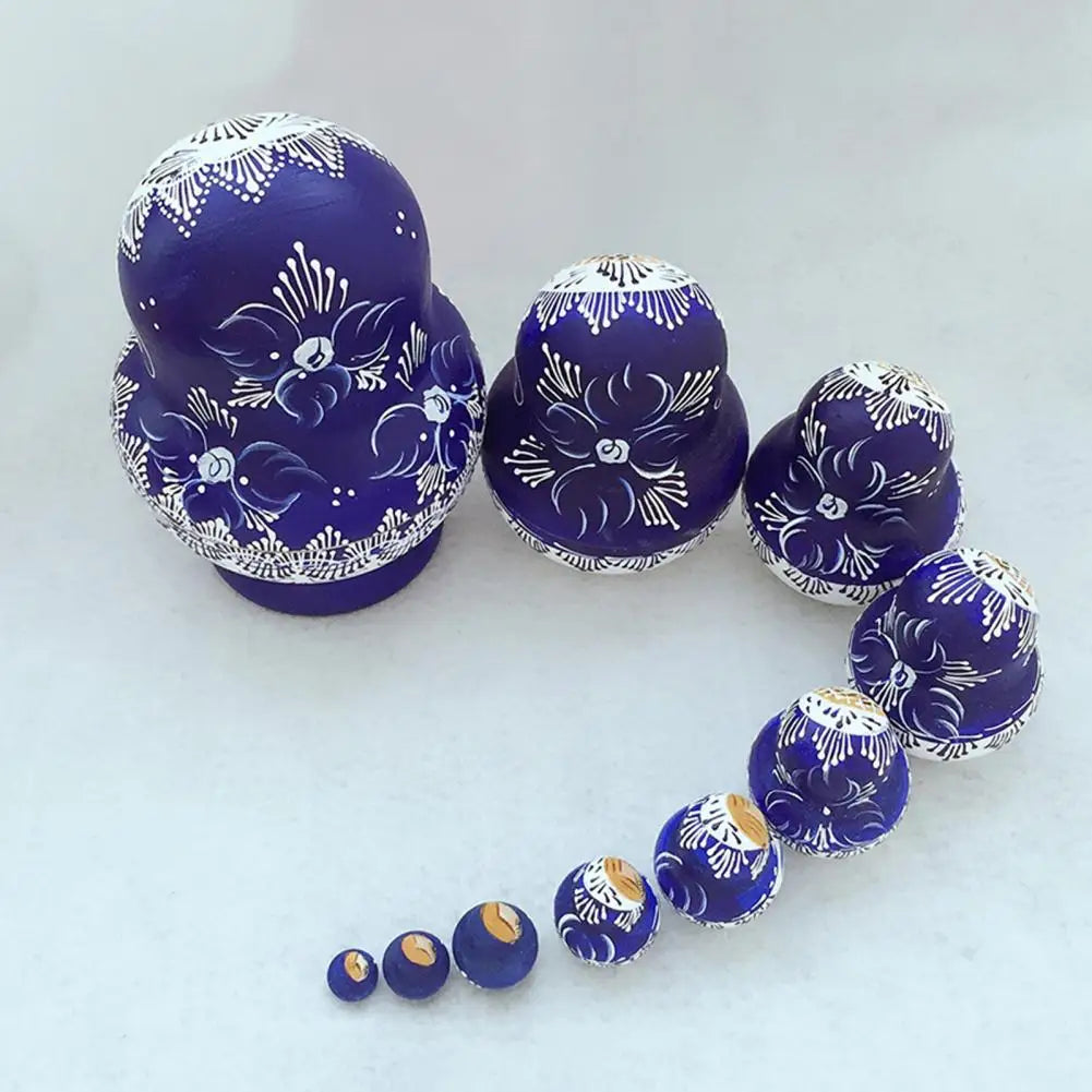 Lisslune | 10 pieces/set wooden Russian matryoshka dolls