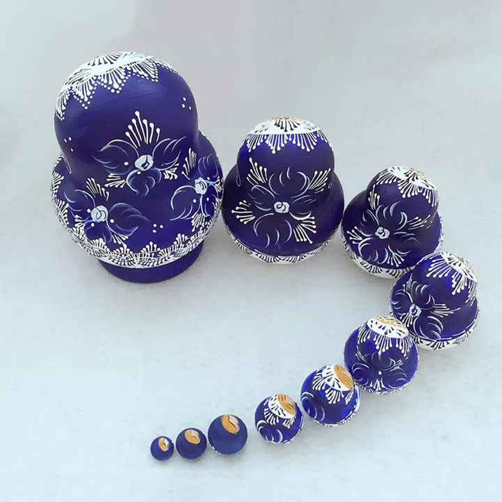 Lisslune | 10 pieces/set wooden Russian matryoshka dolls