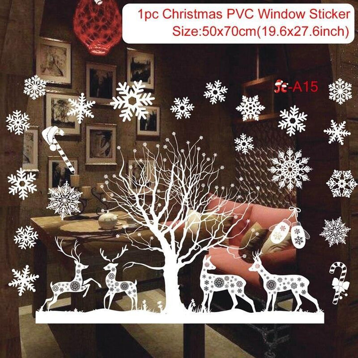 Lisslune | Festive Holiday Party Sticker Set: Christmas & New Year Wall and Window Decoration
