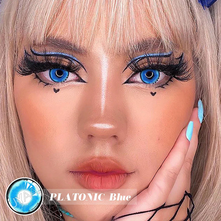 Rynx | 1 Pair Pink Lenses Anime Accessories Colored Contact Lenses Anime Lenses Spider Lenses Purple Lenses Cosplay Lenses