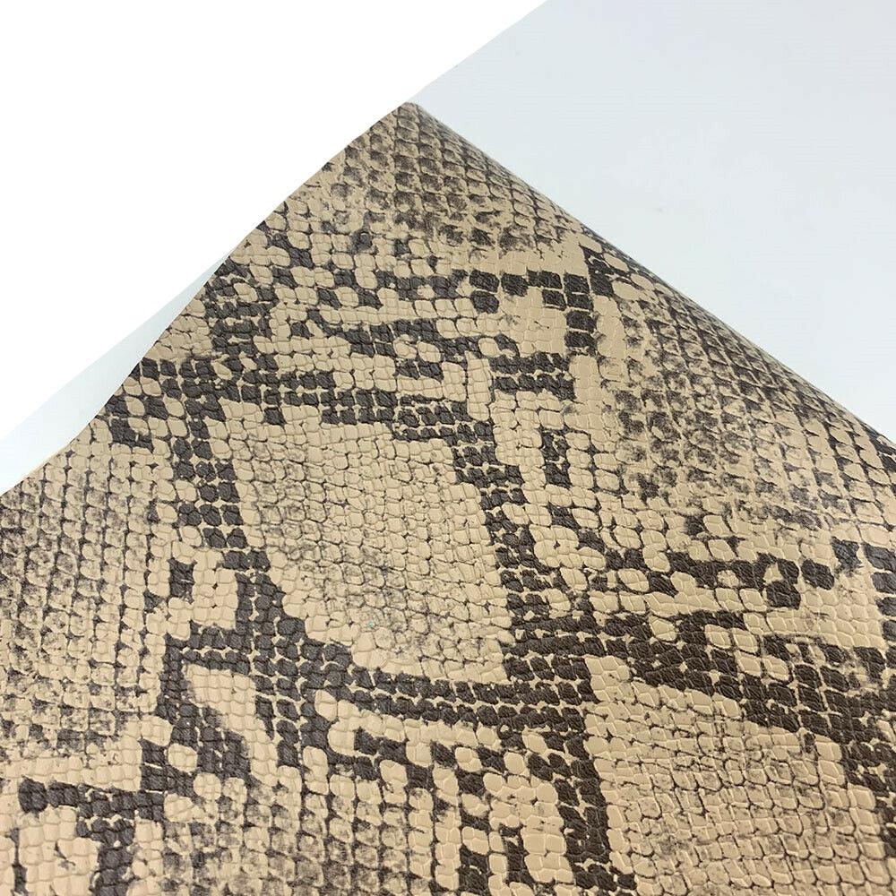 Lisslune | Serpentine Snake Skin Synthetic Leather Craft Kit - Create Trendy DIY Projects with Ease