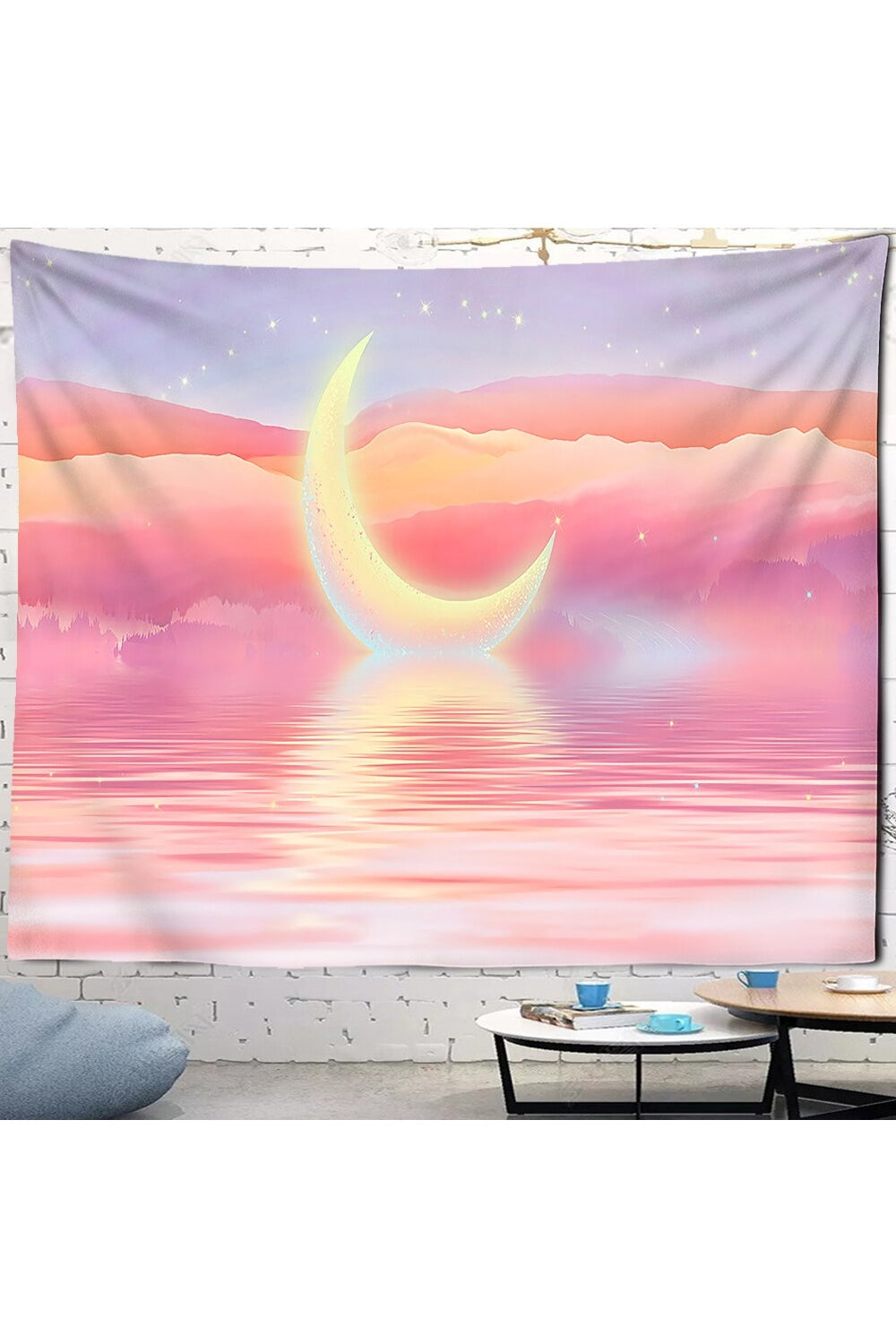 Lisslune | Pink Wall Tapestry